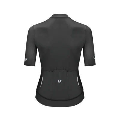 Naisten pyöräilypaita Liv Vantage, race fit -istuvuus, pitkä helma, täyspitkä vetoketju ja nopeasti kuivuva TransTextura™-kangas.