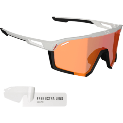 LEATT RideViz Pro Black/White Iriz Cryztal Red 13 VLT