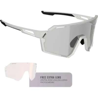 LEATT RideViz Pro Small White Iriz Silver 17% VLT