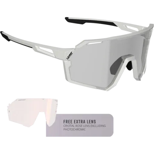 LEATT RideViz Pro Small White Iriz Silver 17% VLT