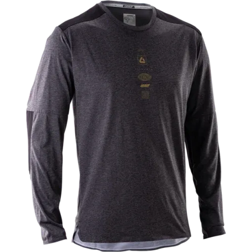 Leatt Jersey MTB Trail Long Sleeve 4.0 Ghost Black Ajopaita