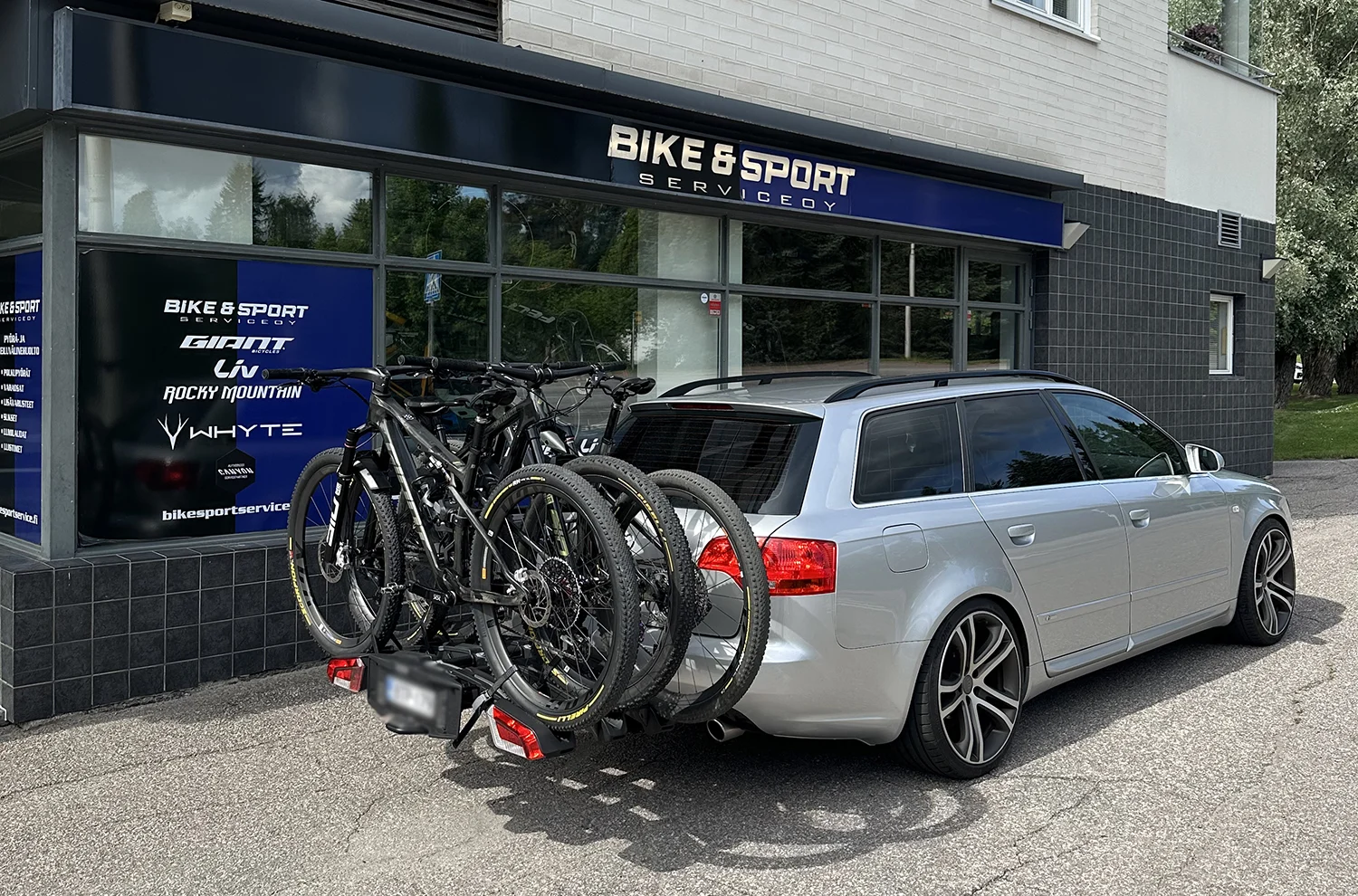 Bike & Sport Seven vuokrattava pyöräteline
