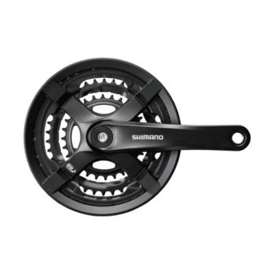 SHIMANO Kampisarja FC-TY501 Square 8/7/6Vaihteinen 175,0 mm 48-38-28T Musta Keskiölaakeriin Ketjusuojalla
